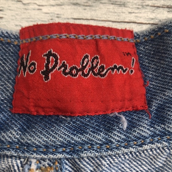 Vintage No Problem High Waisted Denim Shorts - Picture 5 of 9